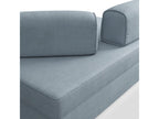 Nobellea Sofa with pull-out ottoman and removable backrest in waterproof fabric T02 160 cm pastel blue CEKS37246