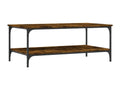 Smoked oak coffee table 100x55x40 engineered wood STCE17073