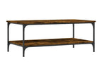 Smoked oak coffee table 100x55x40 engineered wood STCE17073