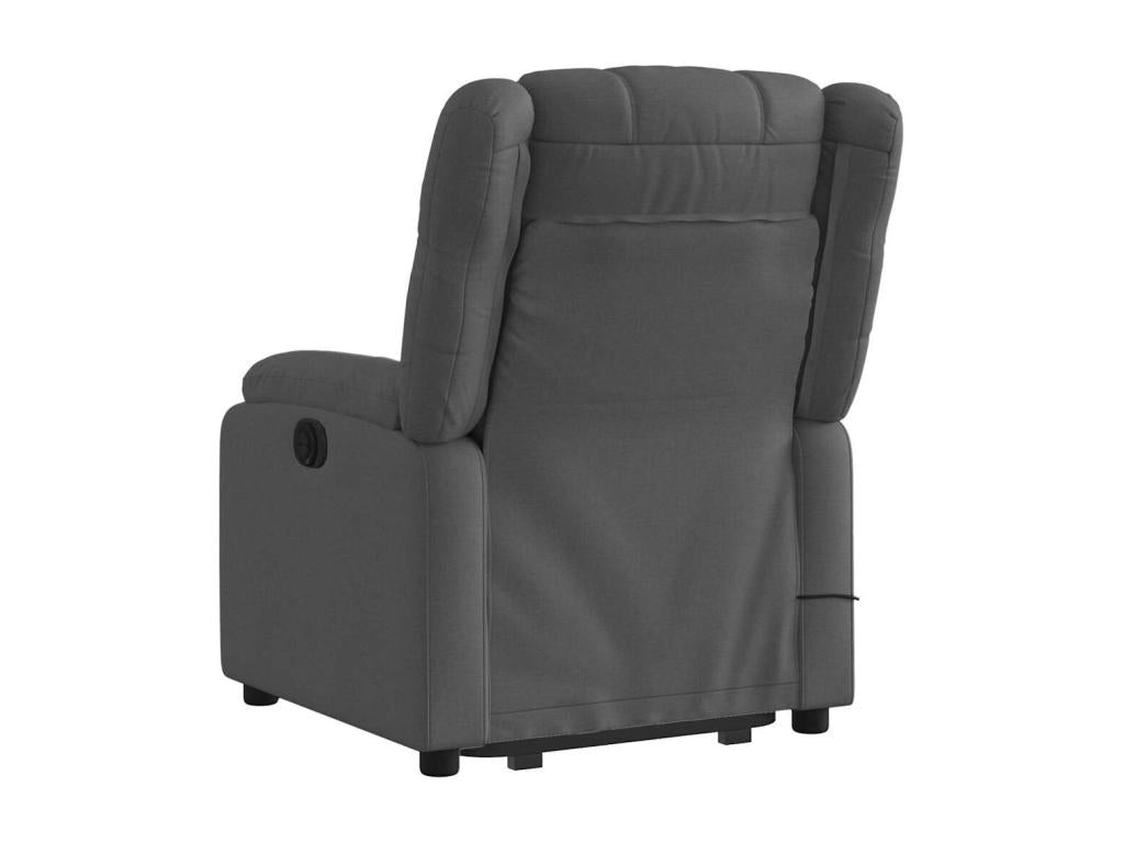 Electric Massage Recliner Chair, Dark Grey Fabric LOFU32364