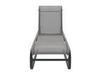 Aluminium and textilene chaise longue USBL77880