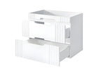 Bathroom vanity unit - Alpine White - W100-H62-D45.8 - Nobellea ROBX79851