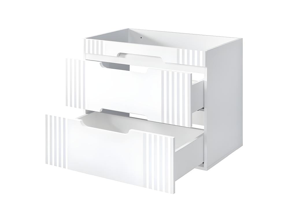 Bathroom vanity unit - Alpine White - W100-H62-D45.8 - Nobellea ROBX79851