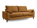 Hazelnut 3-seater velvet sofa KWUG83203
