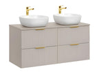 Boisona Cashmere 120cm Double Sink Vanity Unit FGJO37254