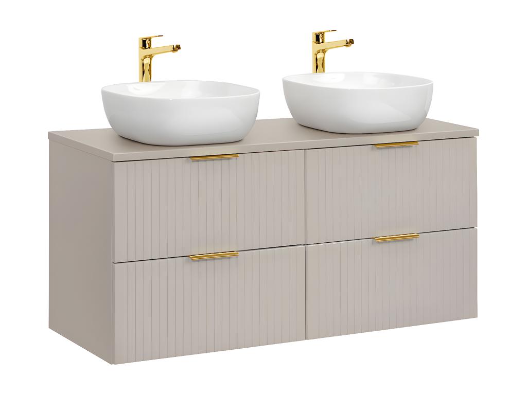Boisona Cashmere 120cm Double Sink Vanity Unit FGJO37254