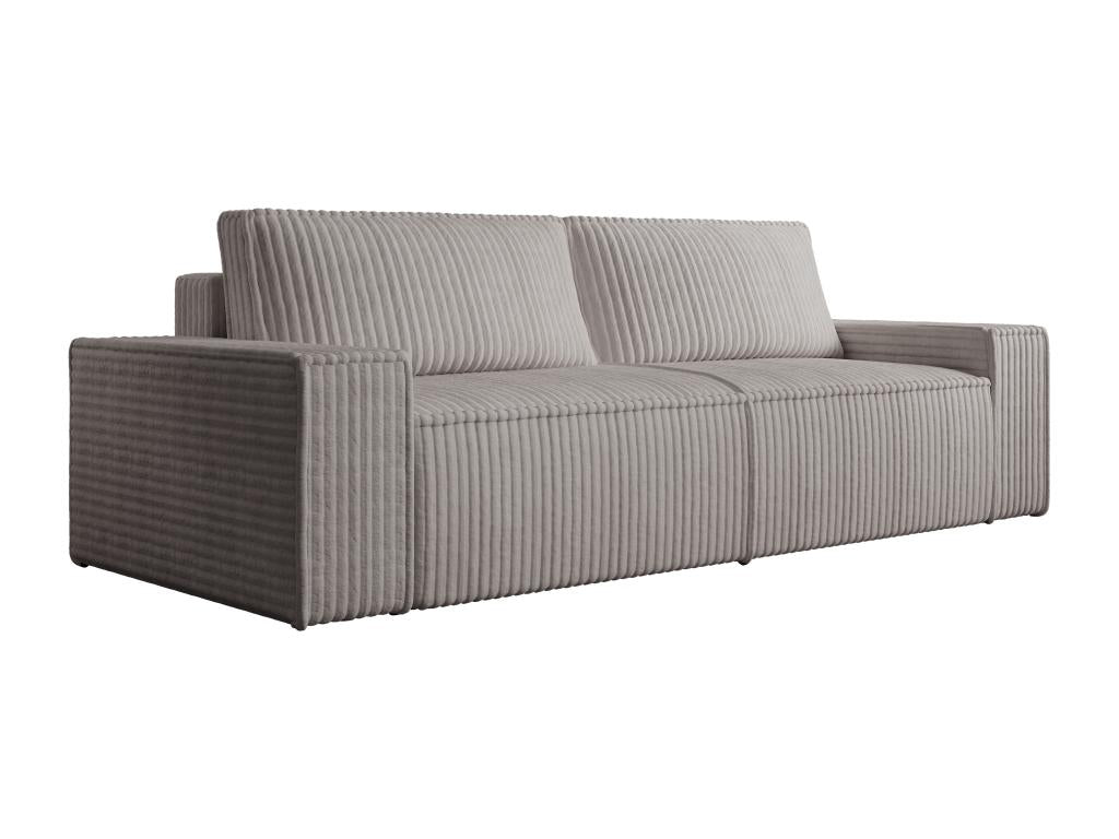 Boisona EYIW45579 3-seater sofa in wide-wale light grey velvet