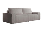Boisona EYIW45579 3-seater sofa in wide-wale light grey velvet