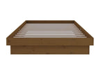 Honey Brown Solid Wood Bed Frame 100x200 cm MPGR03279