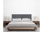 Boisona Recycled Wood Headboard DM Style Horizontal Pallet 160x46cm for 150/160cm Beds - Solid Grey QJQX68128