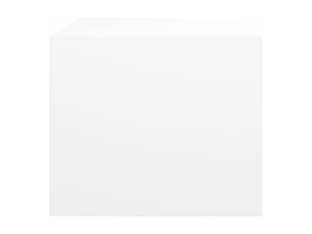 Coffee table with white glass doors 102x50x42 cm WALR11421