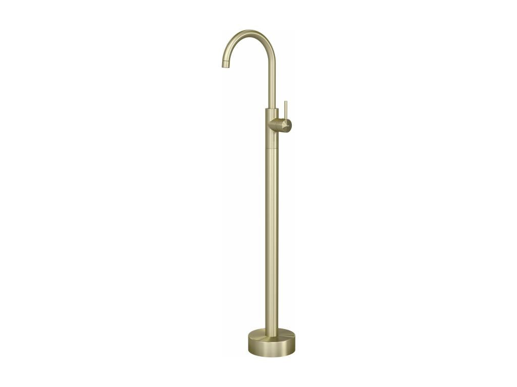 Single-column bath mixer tap, brushed gold - Nobellea MAEM36947