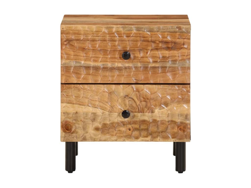 Bedside table 40x33x46 cm Solid Nobelea wood FHQF13952