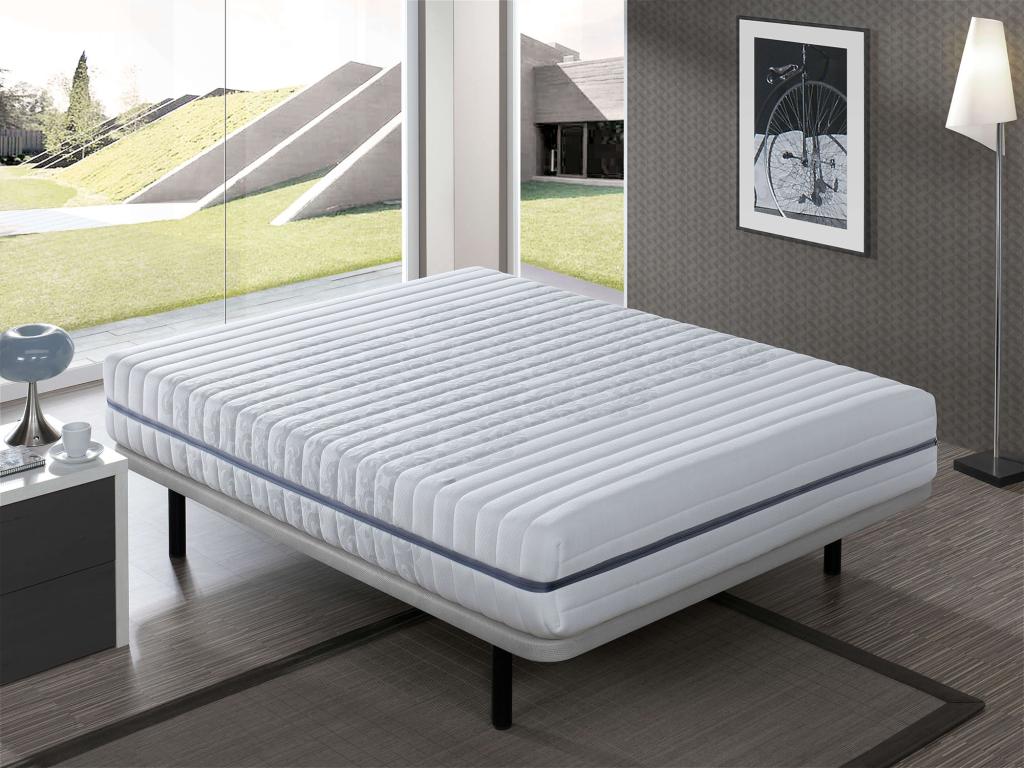 Pocket spring mattress 80x190 SPRING INTENSE Thickness 25 CM Adaptable 7 comfort zones - Removable cover POKC35543