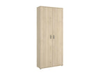 Boisona Multipurpose Cabinet, Multifunctional Broom Holder, 2-Door Cabinet, 78x35x190 cm, Oak, ETWI74918