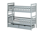 Boisona BB002 Bunk Beds 80x180 cm Grey VLGB81873