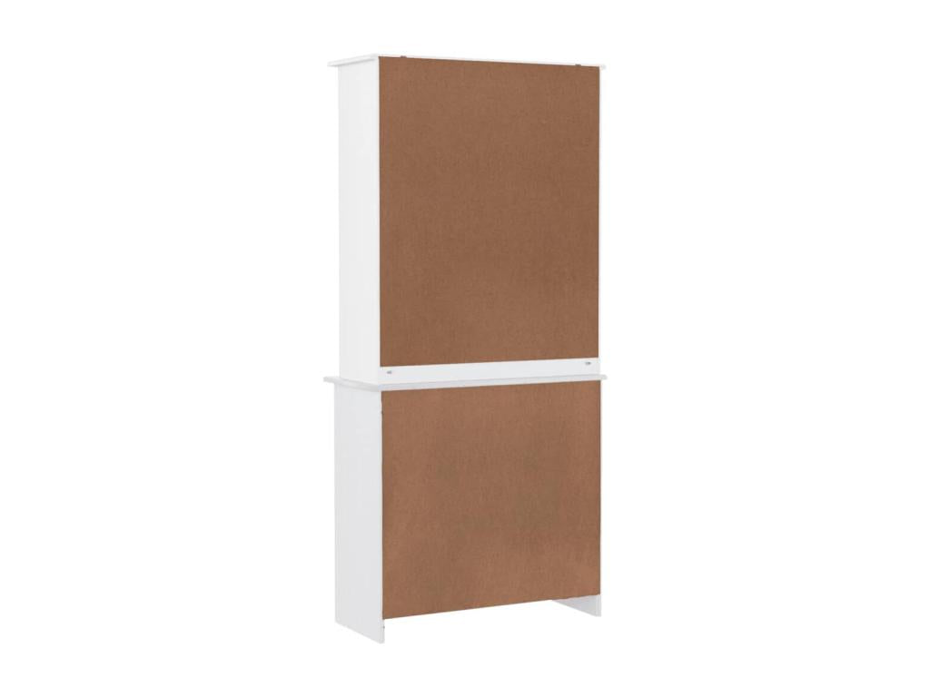 Boisona white sideboard 77x35x165 cm solid pine wood GHNQ29411