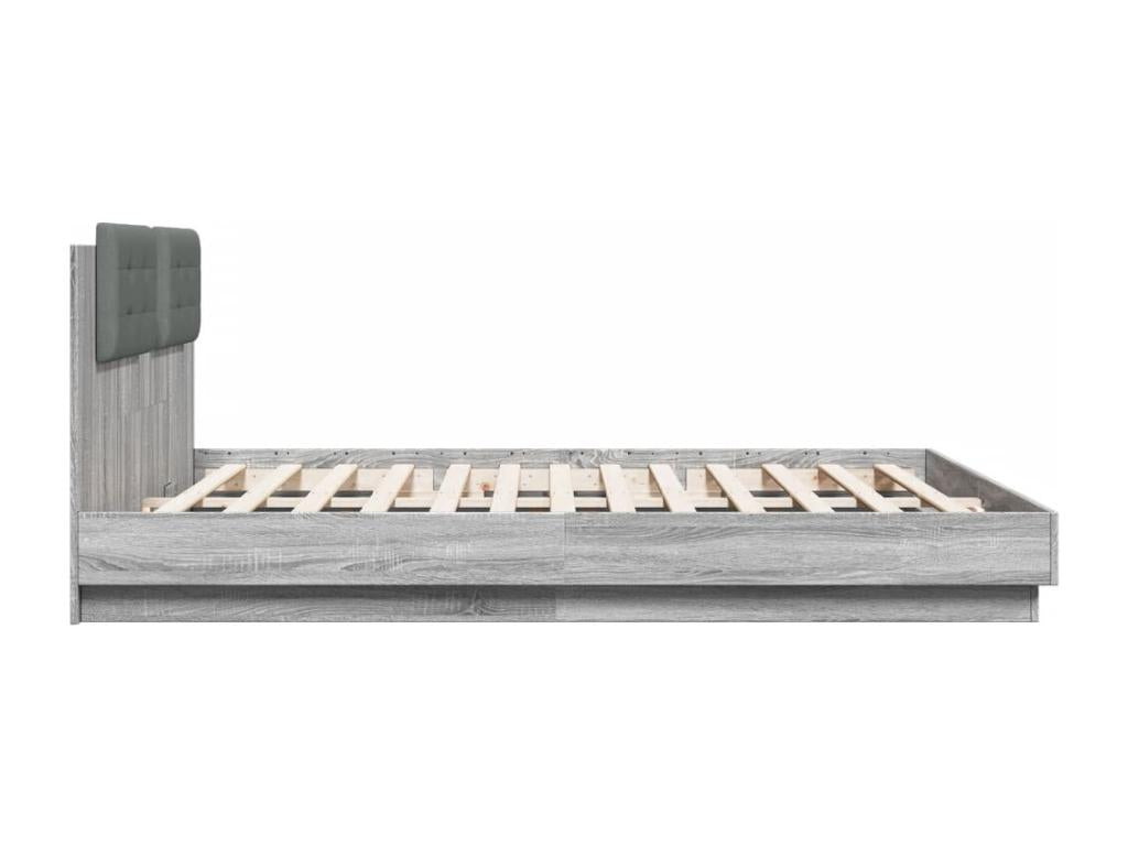 Boisona grey bed frame with headboard 180x200 cm IWVI17315