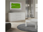 Boisona - 2-Door, 3-Drawer Buffet in High Gloss White Lacquer GFGE24478