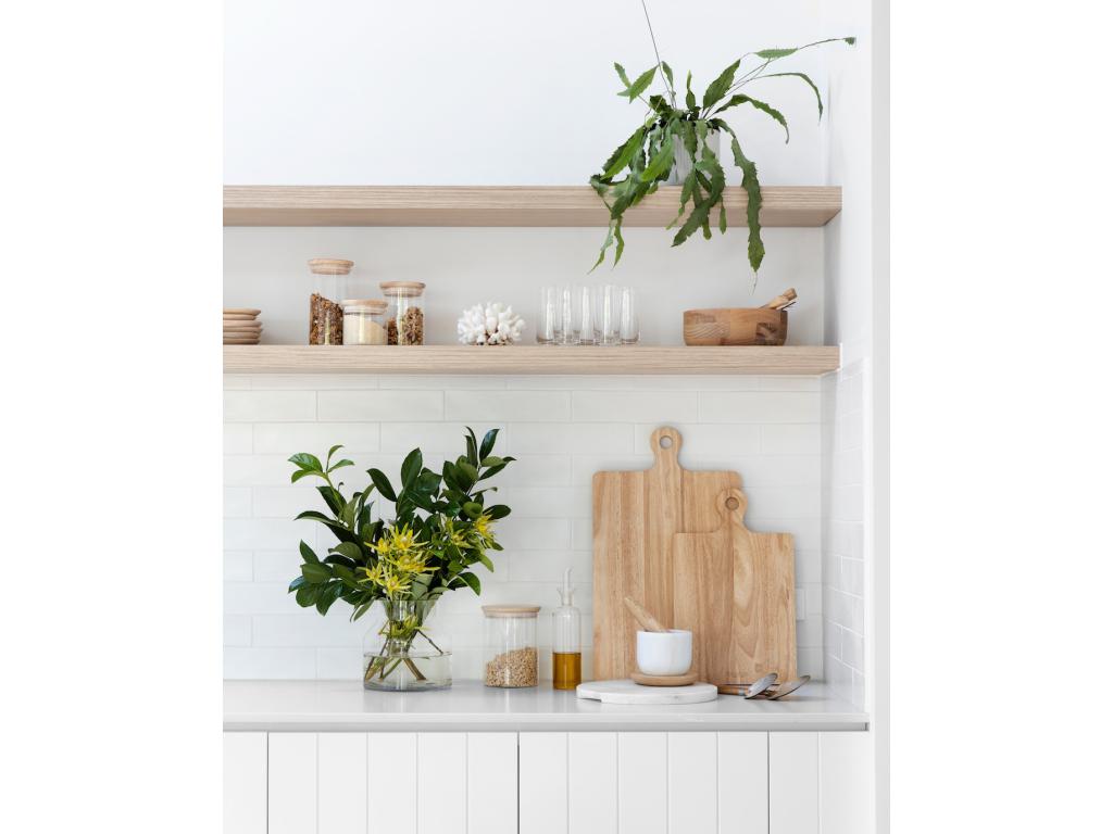 Natural fir wood floating shelf 140x3.2cm - Nobellea LXJK73171