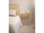 Natural-tone floating fir wood bedside table 40x15cm - Boisona NSMA26761