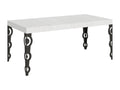 Karamay Extendable Table 90x180/440 cm White Ash with Anthracite Frame QSKR49735