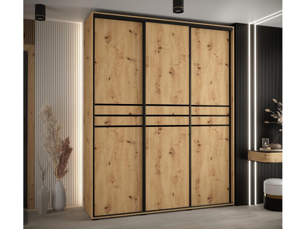 Nobellea 10 Sliding Door Wardrobe 235.2/190/45 3 Doors PKBG52408