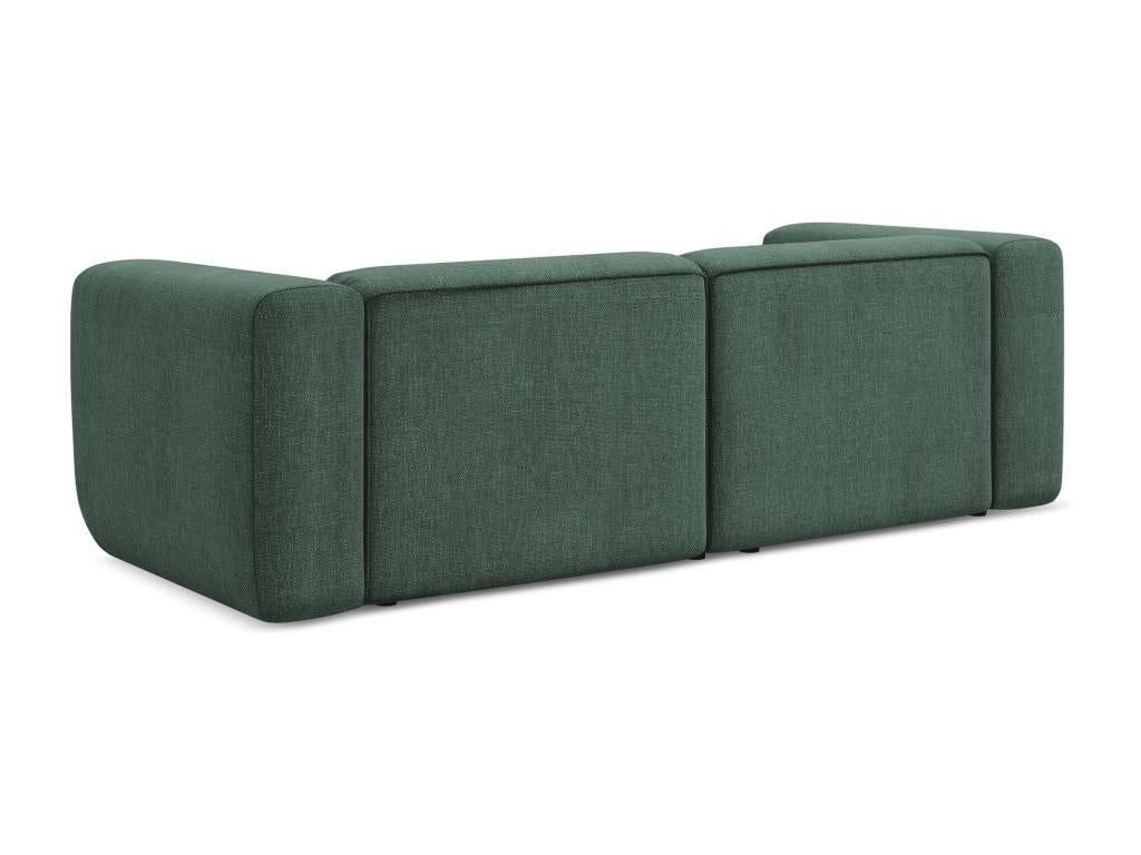 3-seater modular sofa in chenille fabric - green - Nobellea QQPB56024