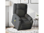 Electric Massage Recliner Chair, Dark Grey Fabric LOFU32364