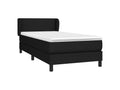 Boisona bed base and mattress, black, 80x200 cm, fabric, HOMD80592