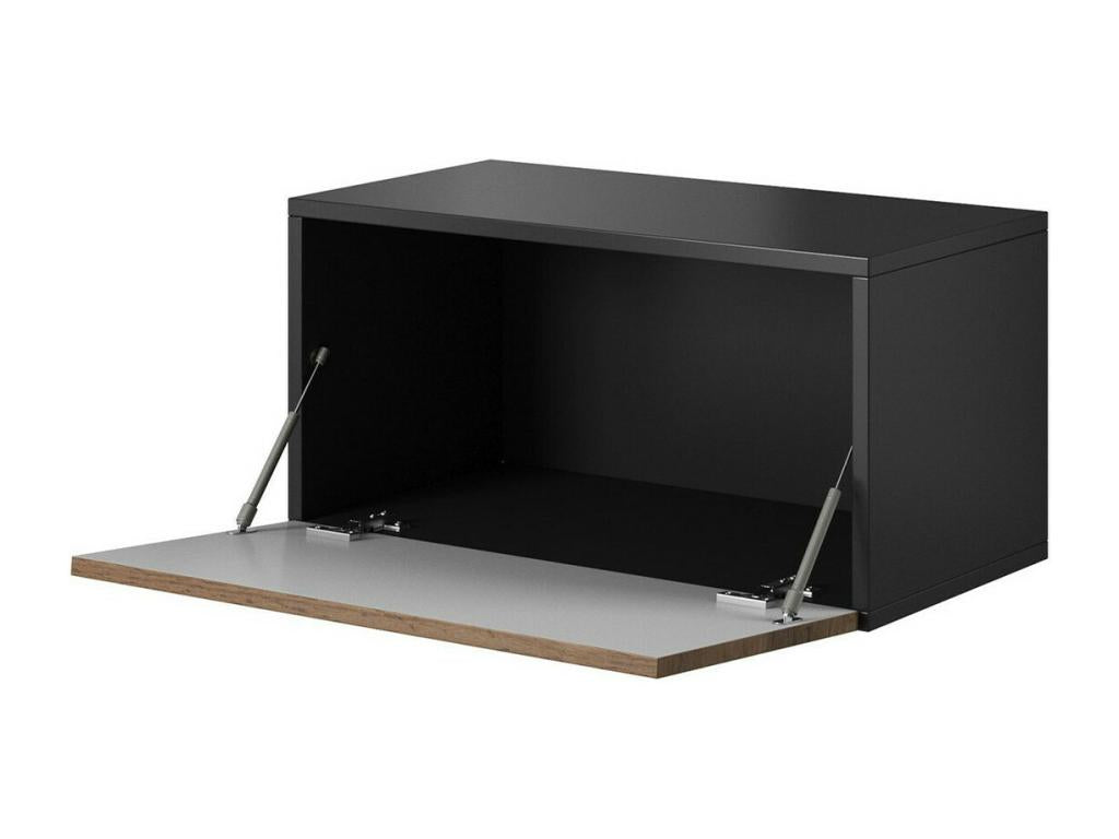 Boisona 120 Black Wardrobe Set 76x151x39cm Laminate - MDF JIDG04379