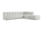5-seater modular right-hand corner sofa in textured fabric - beige - Nobellea PMSA92109