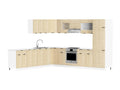 Nobellea kitchen cabinet, 40 cm wide, glass door, wall-mounted kitchen cabinet, Fasola kitchen furniture KPJC25371