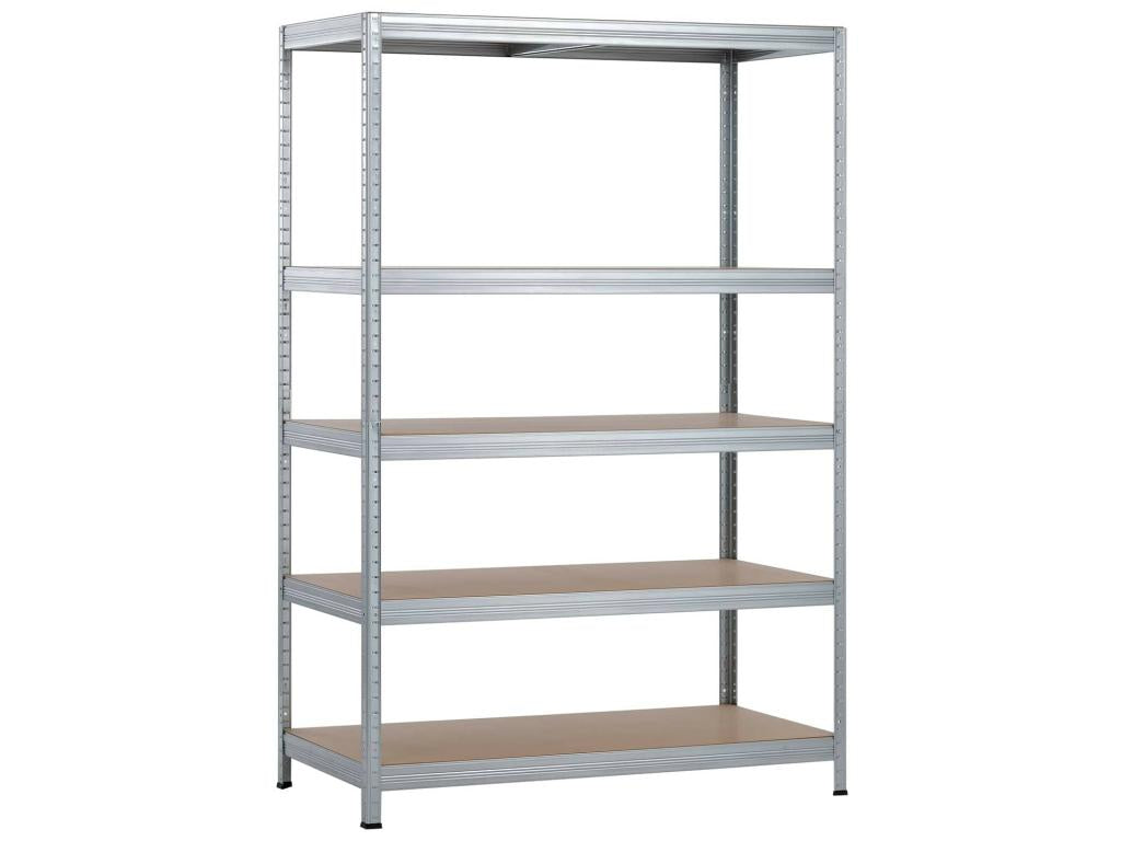 Modular shelving unit with 5 adjustable shelves, 180x120x60cm, 1250Kg, O91 JBFS54772