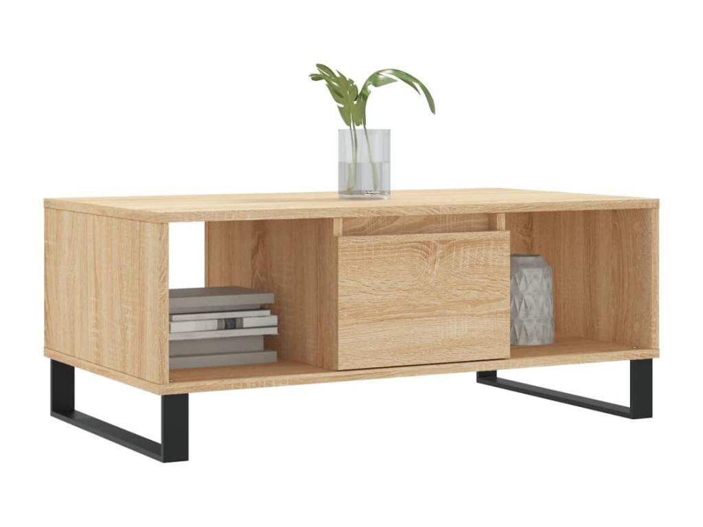 Boisona Oak Coffee Table 90x50x36.5 cm Engineered Wood SNHW24676