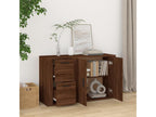 Brown Oak Buffet 100x33x59.5 cm Engineered Wood KFQQ87077