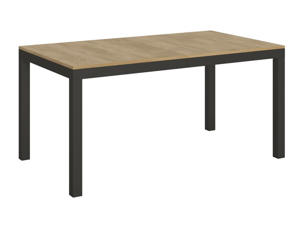 Extendable table 90x160/264 cm Boisona Natural Oak frame Anthracite FZVX18426