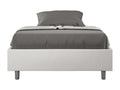 Boisona BYGR97468 Upholstered Storage Bed 140x210 White Faux Leather