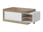 Nobellea Extendable Coffee Table – Dark Oak and Matte White PRHX42030