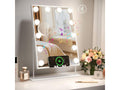 Smart Makeup Mirror with Bluetooth and Wireless Rechargeable LED Mirror, 12 Dimmable White LED Bulbs, 30cm x 41cm JHBK13966