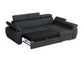 Boisona 132 Corner Sofa Light Brown Sleeping Function Bed Box 255x85cm TQPD56699