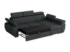 Boisona 132 Corner Sofa Light Brown Sleeping Function Bed Box 255x85cm TQPD56699