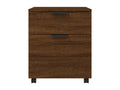 Mobile filing cabinet with wheels, brown oak, 45x38x54 cm, wood, TSTZ68240