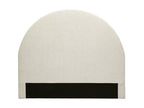 Round headboard in beige fabric L160 cm NAOMY HEIK75283