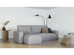 Nobellea corner sofa bed with sleeping function in grey fabric CIZW19167