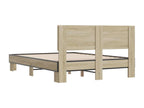Bed frame without mattress, oak, 140x200 cm YLXH60963