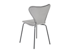 Set of 2 Nobellea dining chairs, light grey velvet, IZDU82107