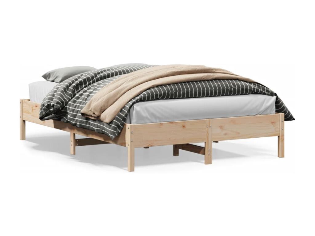 Bed frame 120x200 solid pine wood LNIC97364