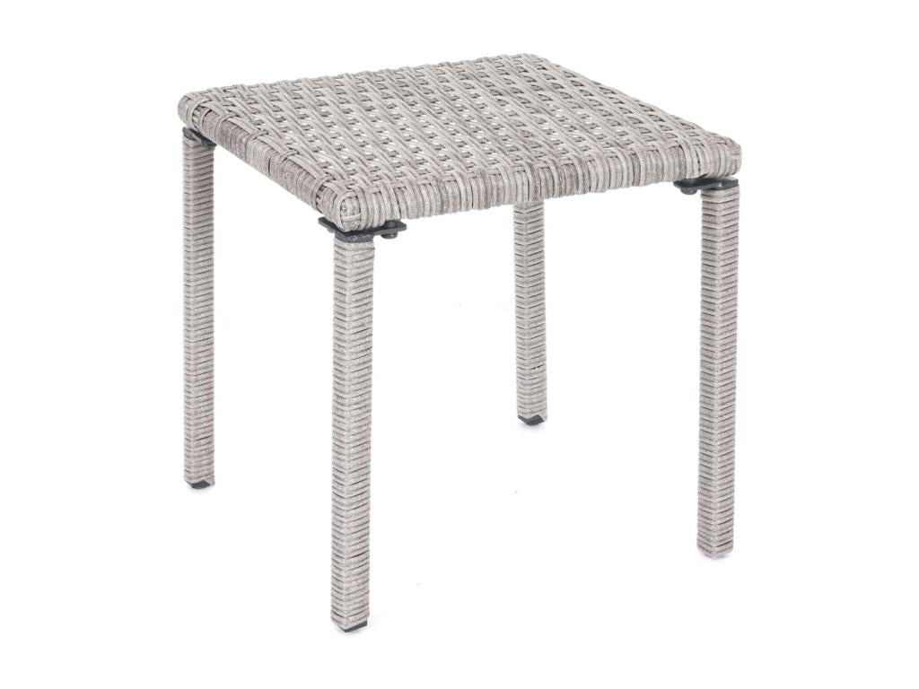 2x Nobellea-E27 polyrattan sun loungers - grey with dark grey cushions PYNT74694