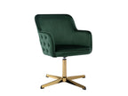 Office chair - Velvet - Green and gold - Nobellea BSHH44488